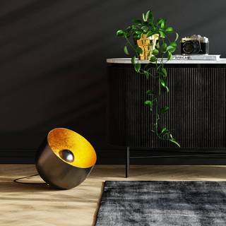 Kare Apollon gulvlampe, sort, Ø 35 cm