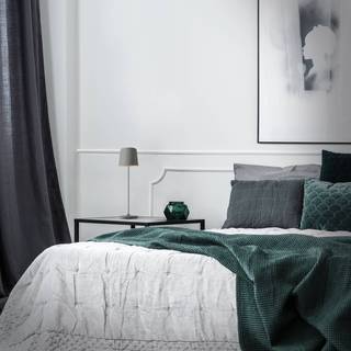 Kaami LED-bordlampe, dæmpbar, grå mat