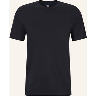 Kortærmet  slim fit T-shirt i merceriseret bomuld