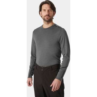 Helly Hansen Men's LIFA® Merino Midweight Crew Base Layer Skiundertrøje Herre - Concrete - Concrete / XL