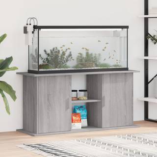 akvariebord 121x41x58 cm konstrueret træ grå sonoma-eg