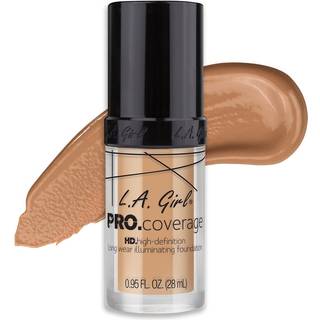 L.A. Girl Cosmetics PRO. Coverage Lysende flydende foundation Skygge Natural 28 ml - 28 ml