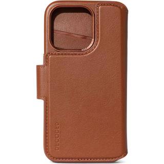 Decoded Leather Detachable Wallet - tan - iPhone 15 Pro