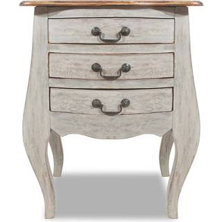 sengebord 48x35x64 cm massivt mahognitræ