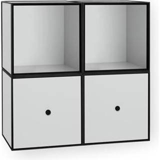 Audo Copenhagen Frame Square Hylde - Væghylder & Vægskabe Melamin Lysegrå - 71075-001547