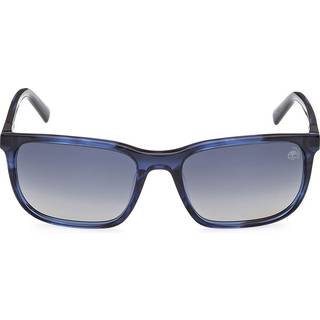 Timberland Mand TB9318 90D Solbriller Acetat Blå Røg Firkantet Polariseret