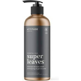 Attitude Super Leaves Essentials Shampoo og brusegel 2-i-1 Peppermint & Sweet Orange 473 ml - 473 ml