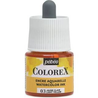 Colorex Watercolor Ink 45 ml Light Yellow – bøtte med akvarelblæk og pipette