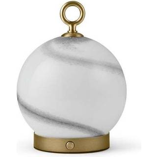 Stockholm Batteri Bordlampe - Marble Grey/Antique - Halo Design
