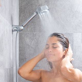 Xawara 3-i-1 dobbelt brusehoved med dispenser