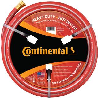 Kontinental premium have r?d tunge varmt vand hav slange 5/8in indvendig diameter x 50ft l?ngde mand x kvindelig haveslange tr?de