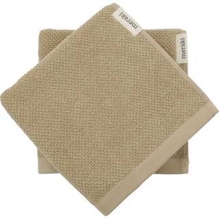 Meraki Solid håndklæde 50x100 cm 2-pack Safari