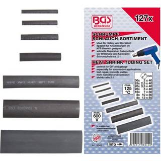 BGS Krympeflexsortiment sort 2-13mm. 127 dele
