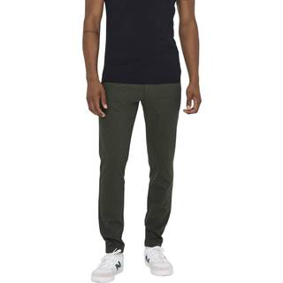Mark Herringbone Bukser, Olive Night, W29/L34