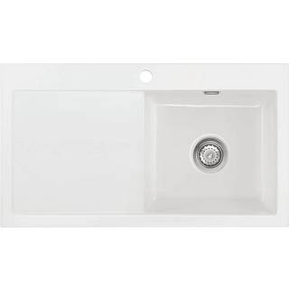Lavabo Mera 90 køkkenvask i porcelæn, 90X51 cm, m/krom afløb