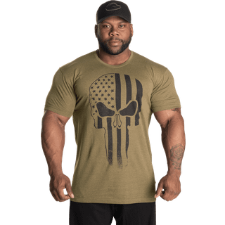 Skull Standard Tee, Army Green Melange