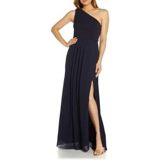 Adrianna Papell Adrianna Papell One Shoulder Chiffon Gown