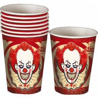 Horror Clown Party Becher 8 Stück
