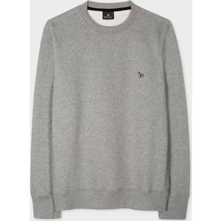 PS Paul Smith Organic Cotton Crew Neck Sweatshirt Grey Melange