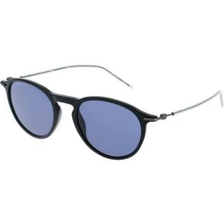 Hugo Boss Mand BOSS 1309/S 807/KU Solbriller Acetat Sort Blå Rund Normal