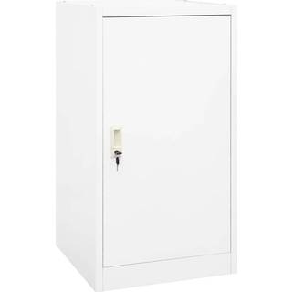 sadelskab 53x53x105 cm stål hvid