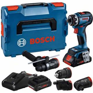 BOSCH GSR 18V-90 FC Bore-/skruemaskine Li-Ion, 64Nm, brushless + L-Boxx +2x batterier ProCORE, 18V, 4Ah + oplader