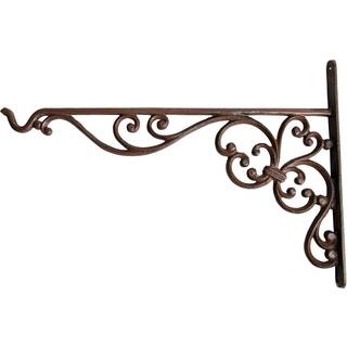 Wandhaken für Blumenampel Wandhalterung Gusseisen Antik-Braun