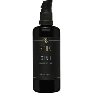 SMUK skincare 3 in 1 cleanser peel mask organic luxury 100ml
