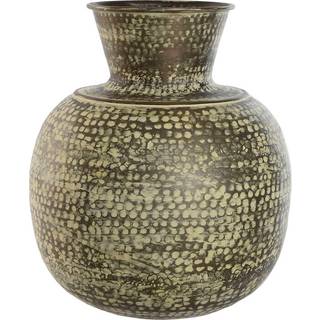 Vase Home ESPRIT Grøn Aluminium 42 x 42 x 45 cm