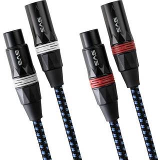 SVS SoundPath balanceret lyd kabelsæt (2x XLR han - hun) | 1 meter | PRIS-MATCH