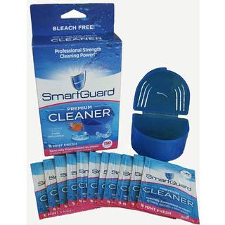 SmartGuard Premium Cleaner Crystals & Cleaning Case - (110 Rensninger) - Fjerner pletterplade og d?rlig lugt fra klare seler Tandprodukter Nat Gu