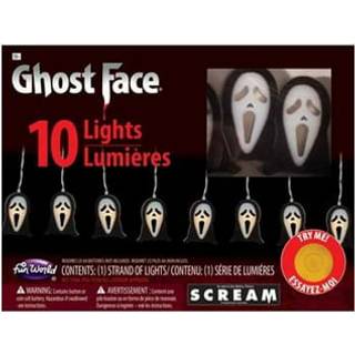 Scream Ghost Face Lichterkette mit 10 LEDs