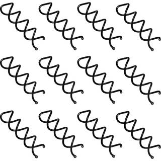 Eboot Spiral Hair Clip Spin Bun Stick Hair Pick Set til DIY Hair Styles - 20 Pack (sort)
