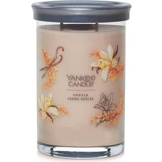 Yankee stearinlys vanilje crme brl? E duftende signatur 20 oz stor tumbler 2-wick stearinlys over 60 timers forbr?ndingstid ideel til dekoration