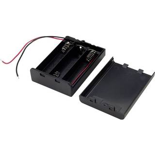 TRU COMPONENTS SBH-331AS Batteriholder 3 R6 (AA) Kabel