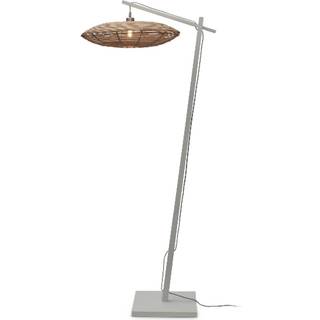 GOOD & MOJO Tanami gulvlampe, 55x14 cm, hvid/natur