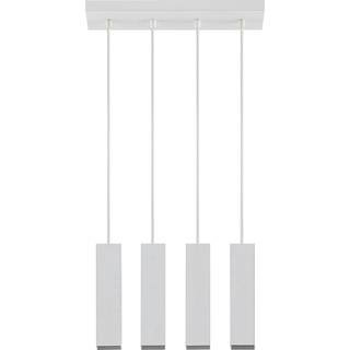 Prios hængelampe Neliyah, 40 cm lang, hvid, 4 lyskilder, GU10