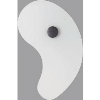 Foscarini Bit 1 væglampe med glas-diffusor, hvid