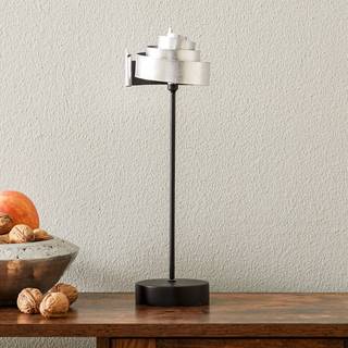 Elegant designet bordlampe BANDEROLE SILBER i jern