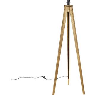 Rustik gulvlampe stativ vintage træ - Tripod Classic
