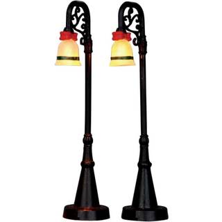 Bell Ornament Lamp Post, Set Of 2