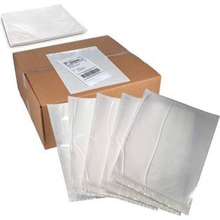 Klar plasts side blank konvolut pose til pakningsliste - Returetiketdokumenter holder papir sikkert under forsendelsesst?rrelse 9 1/2? x 12? af M