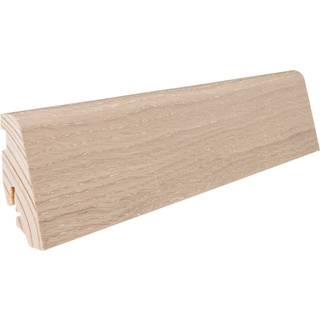 Fodpanel til trægulv, 19 x 58 mm. mat lak