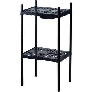 Lockermate Double Locker Shelf Justerbar bredde og højde for at passe til de fleste skolelskab sort