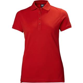 Polo shirt Helly Hansen Crew Pique, Alert Red, dame, Small