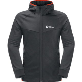 Jack Wolfskin Men's Hydro Grid Hooded Full Zip Phantom, S