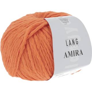 Lang Yarns Amira 0046 Indhold: 93% Bomuld, 7% nylon Vægt/længde: 50 g = 100 meter Anbefalede pinde: 5,5-6 mm Strikkefasthed: 10 x 10 cm = 17 m x 26 p Vask: Maskinvask 30 °c / Tåler ikke tørretumbling.
