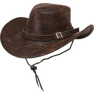 Cowboyhat i brun slangelook