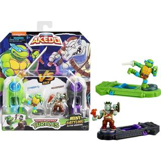 Legends of Akedo Teenage Mutant Ninja Turtles. Mini k?mper krigere versus Pack Leonardo vs Rocksteady Small