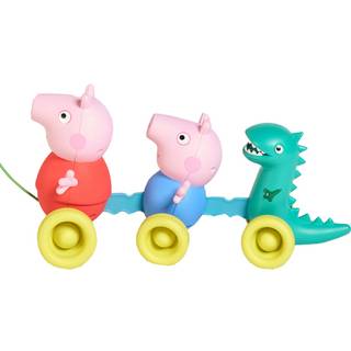 Toomies Peppa Pig Pull Pull Legetøj - Peppa Pig Toys With Music and Wheels - Baby and Toddler Push Toys With Wibble Wobble Action - Walking Toys